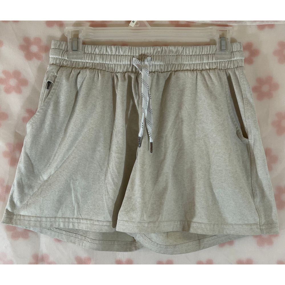 Pacific Trail Light Gray Cotton Drawstring Athletic Shorts Casual Loungewear XS